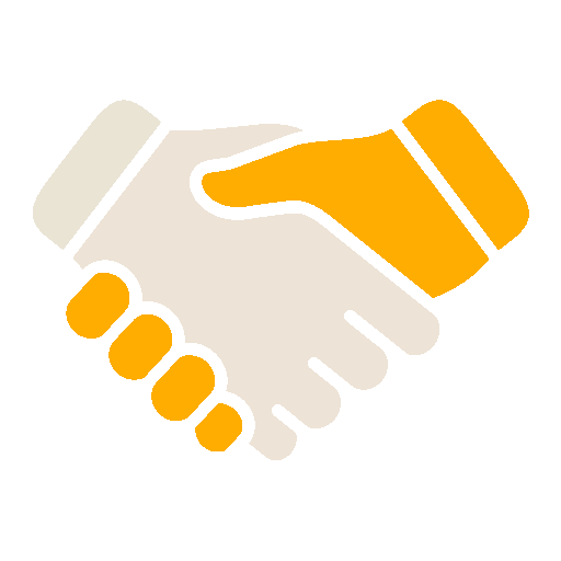 Accueil poignee de main couleur